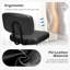 Fauteuil de bureau pivotant en similicuir avec dossier Duthill-341467007