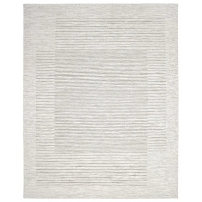 George Tencel Geometric Area Rug in Gray/White