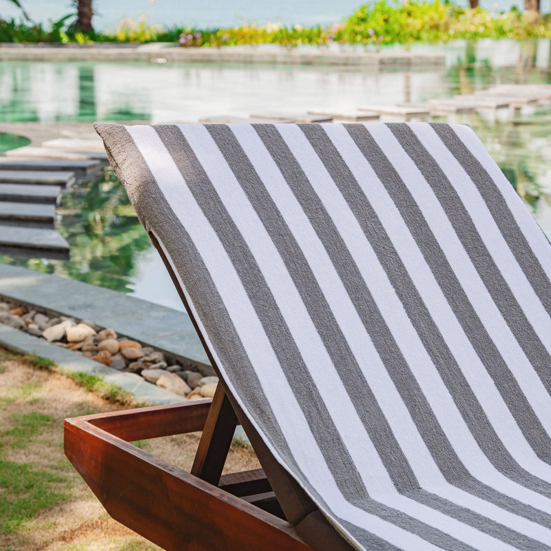 California Cabana Chaise Cover 30x85 Beige (2/Pack), Gray