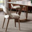 Chaise de salle à manger moderne en similicuir éponge