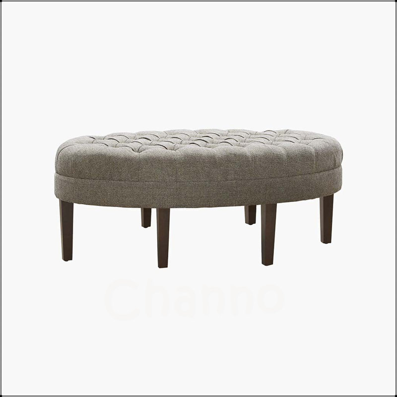 Bernville Upholstered Ottoman, Multicolor