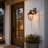 Motion Sensor Outdoor Wall Light with Oil Rubbed Bronze Finish, Nautical Exterior Wall Sconce