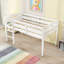 Lit mezzanine simple en bois avec échelle-306888627