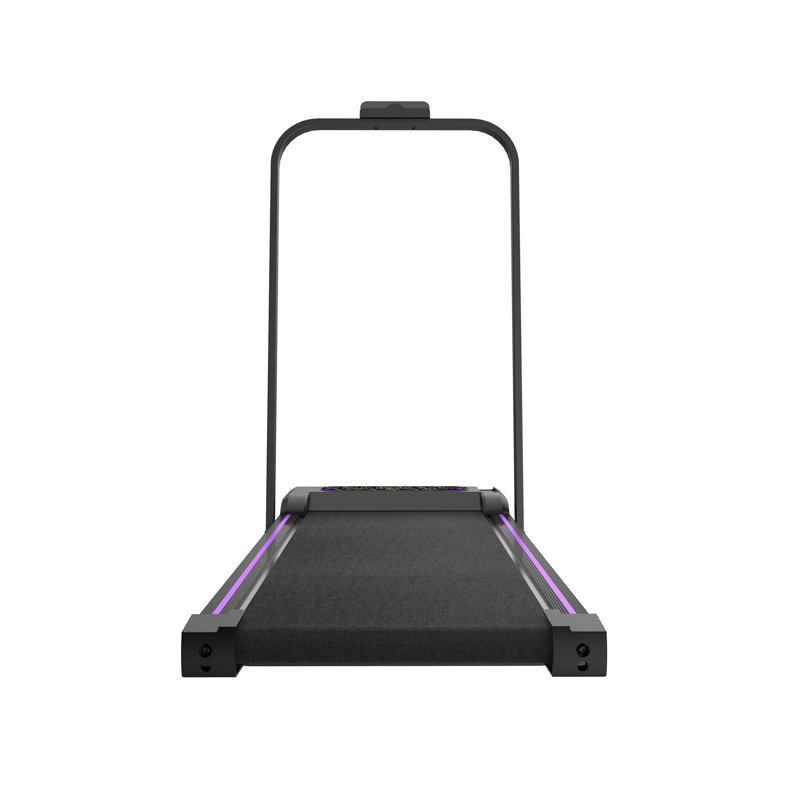 Tapis de marche sous le bureau 2 en 1 Tapis roulant portable avec affichage à DEL Télécommande et poignée pour le bureau à domicile Moteur noir amélioré de 2,5 ch, capacité de 265 lb, double amortissement des chocs de 0,5 à 5 mph