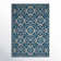 Machine-Woven Stain Resistant Floral Area Rug