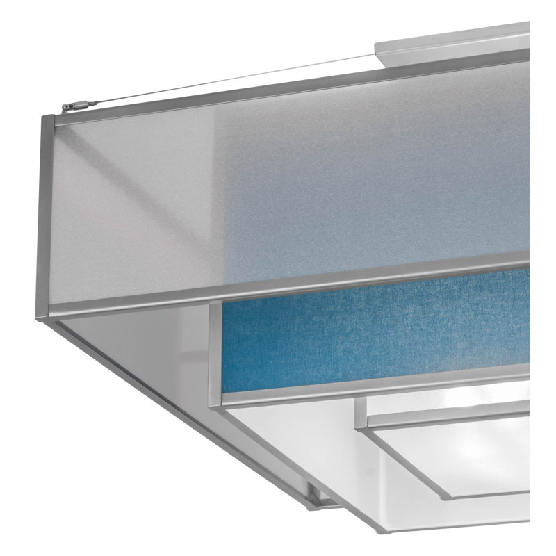Plafonnier semi-encastré carré / rectangulaire à 4 lumières 36,25 po Umador