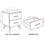 45cm W Manufactured Wood Bedside Table