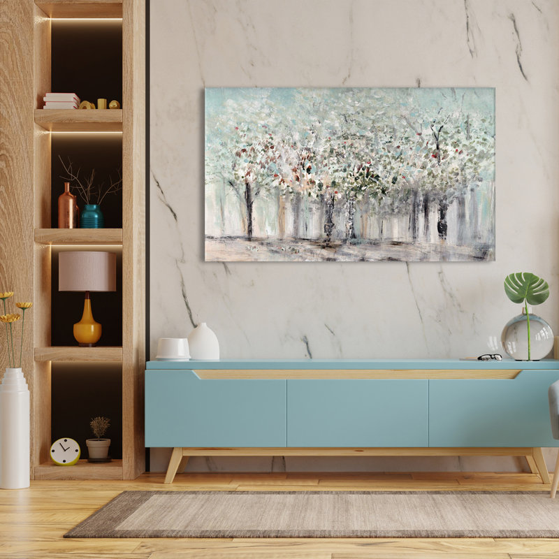 «Morning's Soft Light» par Susan Jill - Peinture, L 60 po x H 36 po, Toile tendue