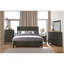Meuble de chambre de style transitionnel 1 pièce 5 tiroirs gris anthracite