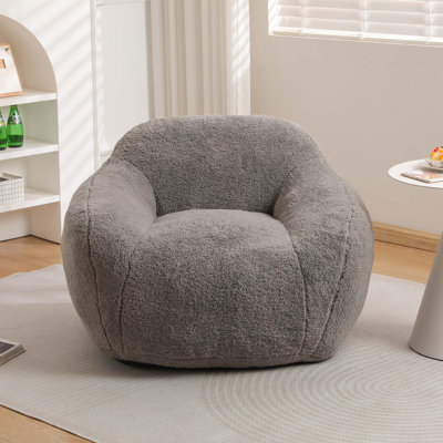 Grand fauteuil à billes Comfy avec accoudoirs et rembourrage en mousse à mémoire de forme