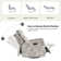 Thorndike Comtemperary Swivel And Rocker Power Recliner With Headrest Set Of 2