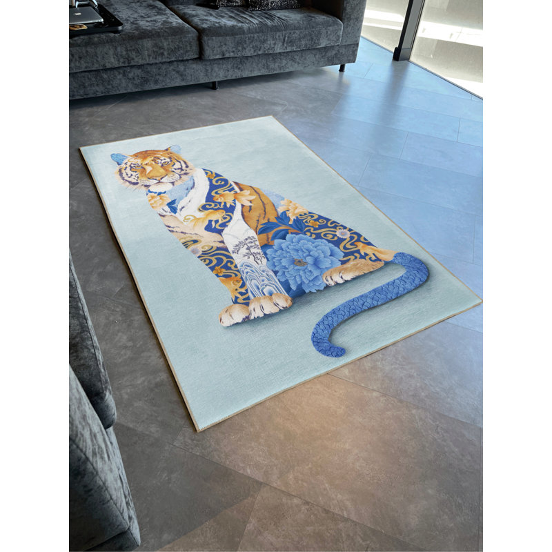 Animal Print Indoor / Outdoor Rug, Runner 2'8" x 7'11"