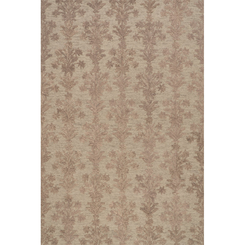 Tapis transitionnel à motif floral et cachemire Nuloom, Rectangle 8 pi 6 po x 11 pi 6 po