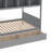Twin Over Full Bunk Bed with Built-In Stairs-2119065572