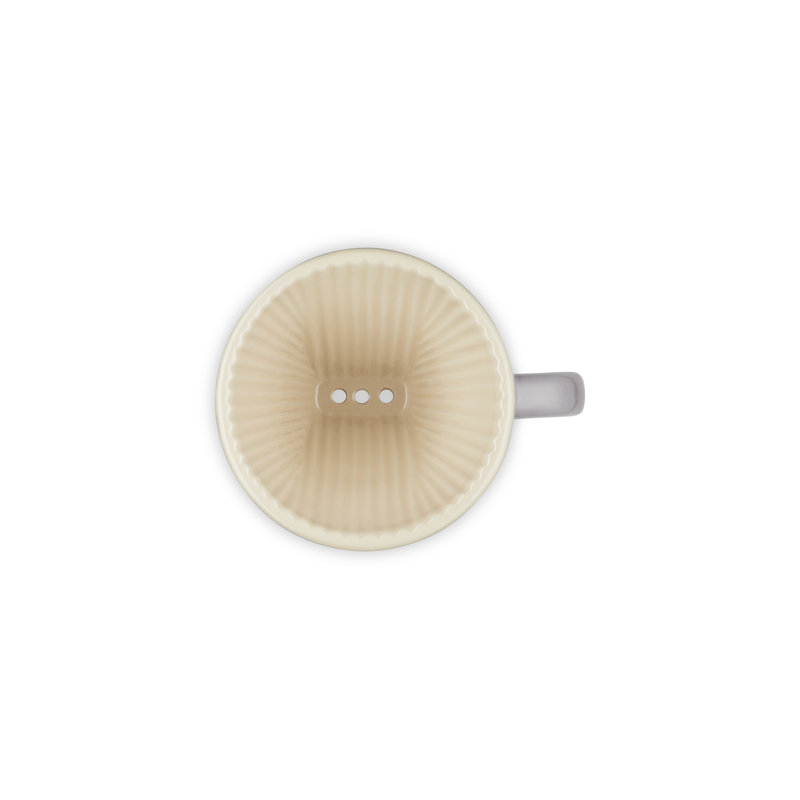 Le Creuset Stoneware Pour Over Coffee Cone  Oyster