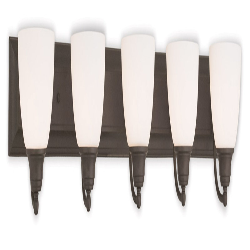 Éclairage pour meuble-lavabo 5 lumières Meliton, Chrome poli