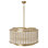 Waldorf Metal And Glass Rod Round Chandelier