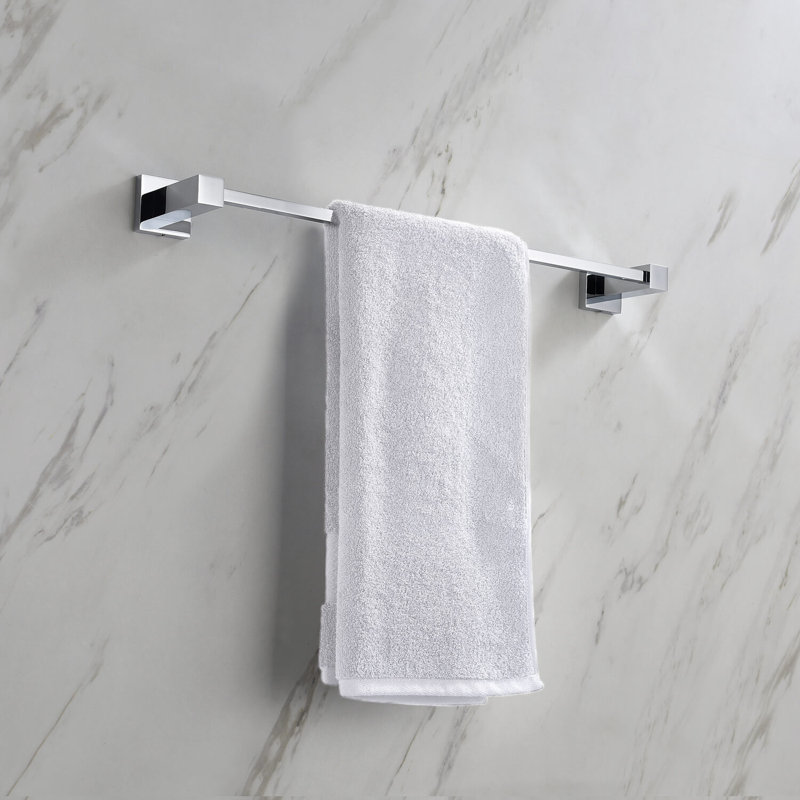 Porte-serviettes mural 20 po Cube Bathroom, Chrome