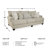 Asanti 98'' Upholstered Sofa