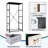 4 Drawer Dresser for Bedroom, Narrow Chest of Drawers, Wooden Top and Study Iron Frame 18"x37.5"-(WxH)