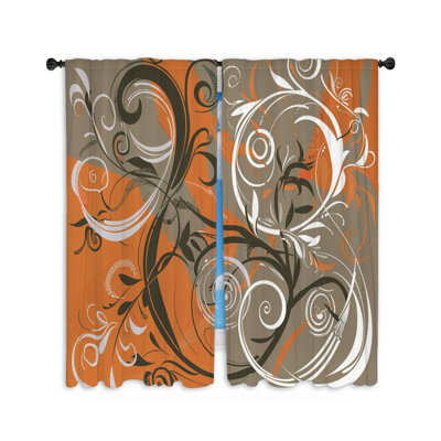 Paire de rideaux obscurcissant en polyester Fiora