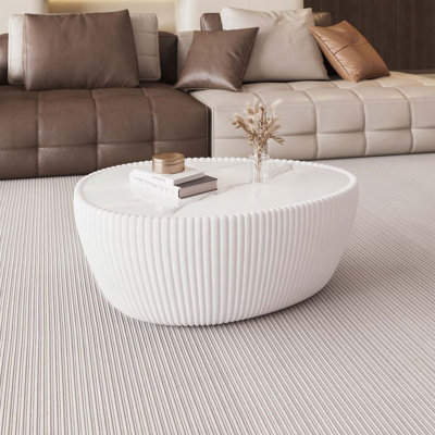 Table basse en cuir Eggs Shape