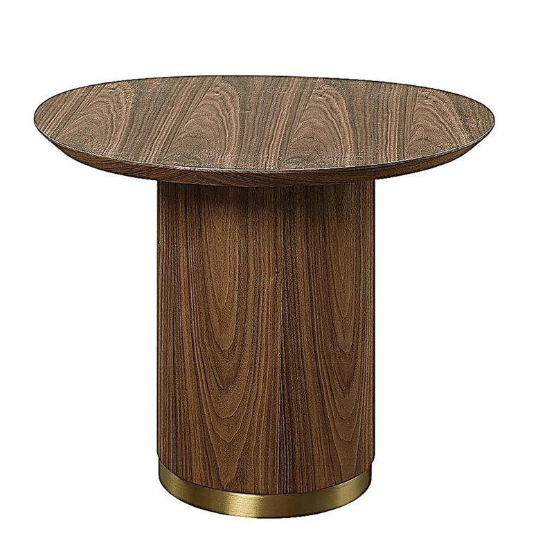 Table d'appoint en bois noyer