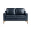 Turner 55.5" Square Arm Faux Leather Loveseat-97673893