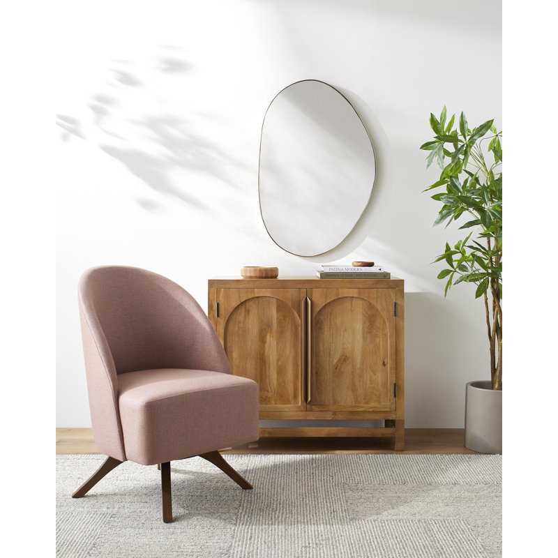Jamille Modern Dining Table, Light Pink