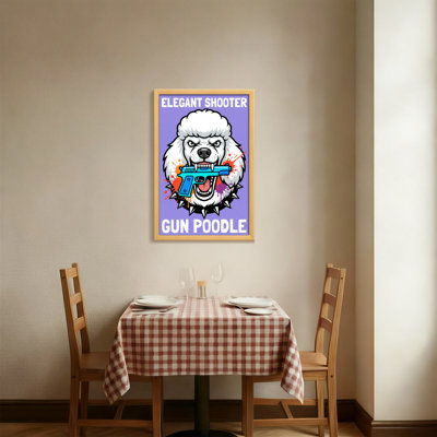 Reproduction d'art avec caniche