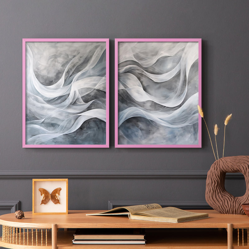 Série ABSTRACT CDLxxxi - reproduction encadrée de qualité supérieure - prête à être accrochée - aucun clou requis - aucun clou requis