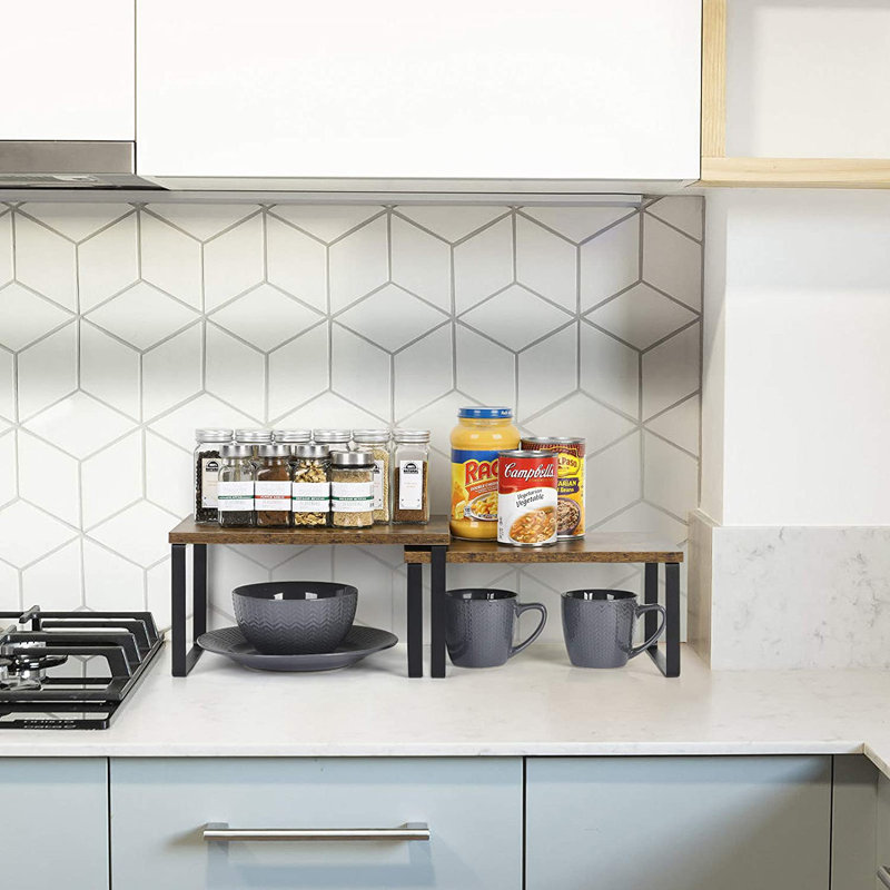 Freestanding Spice Rack with Adjustable Racks