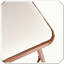 Ensemble de 2 tabourets de bar rembourrés avec structure en métal, finition noyer, pratique, durable et compact