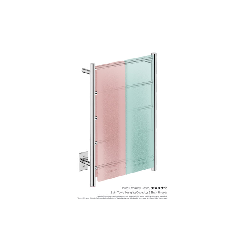 Natural Towel Bar, Polished Stainless Steel