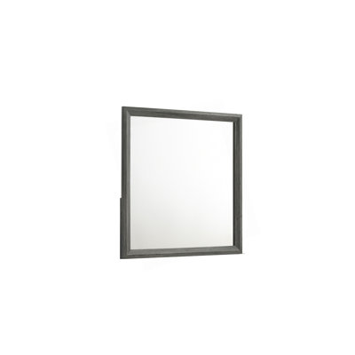 Miroir Denver de style moderne en bois gris