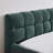 Queen Size Upholstered Bed Frame with Thick Chenille Fabric, Solid Construction, No Box Spring Needed, Green (68''*86.5''*23.5'')