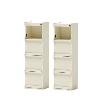 Floor standing solid wood bookcase