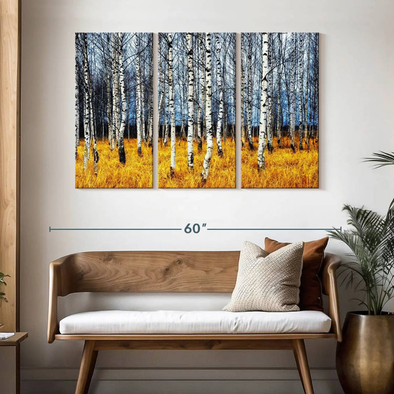 Harnek Birch Trees In Fall, 32" H x 50" W