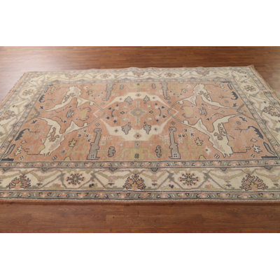 All-Over Oushak Oriental Area Rug 6x9