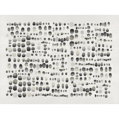 «Beryle Playful Black and Gray III» par Angela Perry, reproduction sur toile tendue