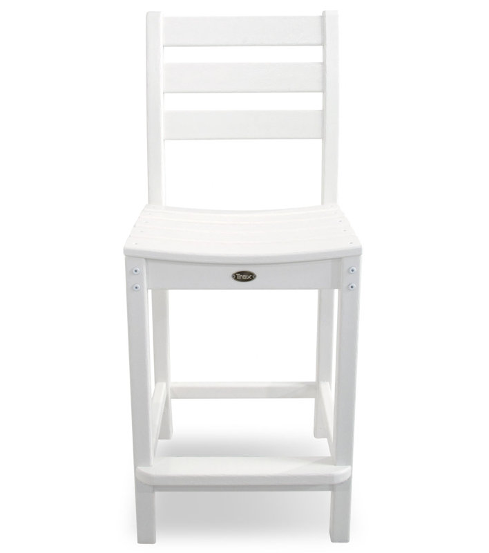 Chaise d'appoint de comptoir POLYWOOD Monterey Bay, Blanc classique