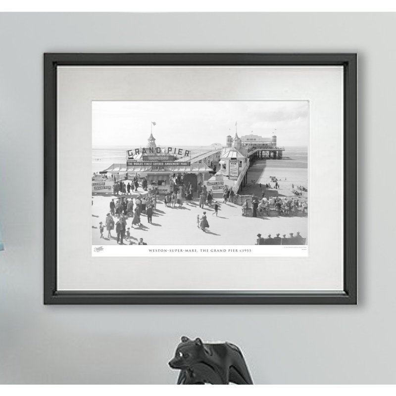 Weston-Super-Mare, The Grand Pier C1955 - Single Picture Frame Print, 28cm H X 36cm W x 2cm D
