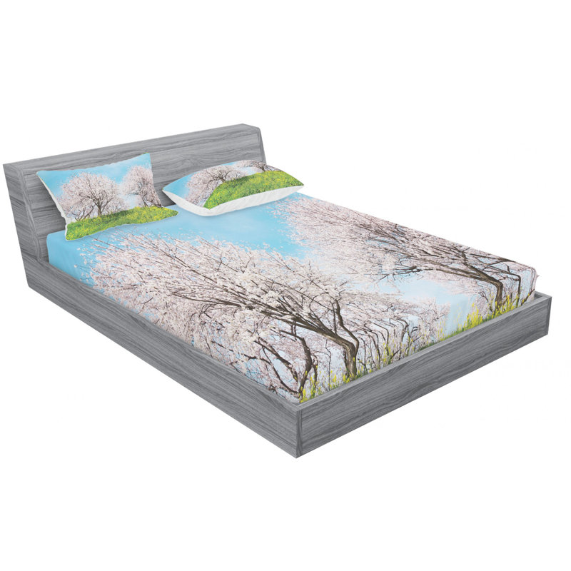 Microfiber Sheet Set, Queen Sheet Set with Fitted Sheet