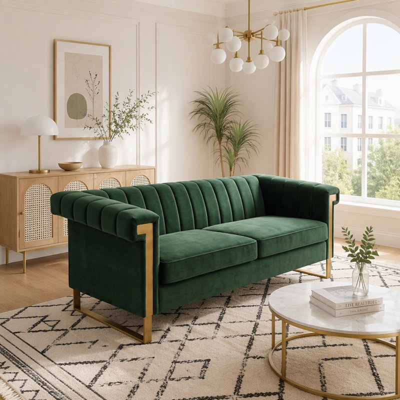 83.05'' Velvet Sofa