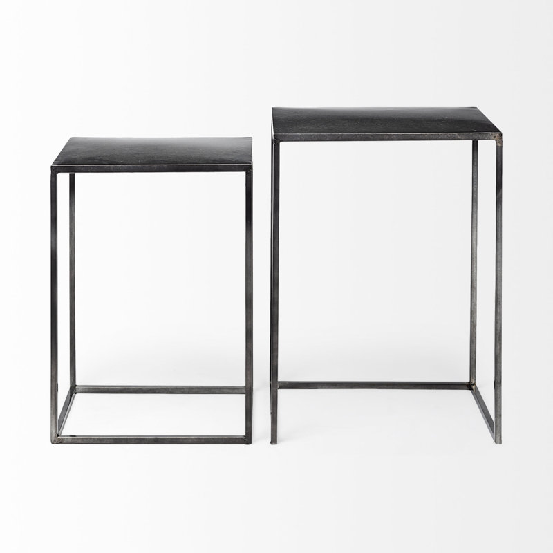 Fraley Iron Top End Table