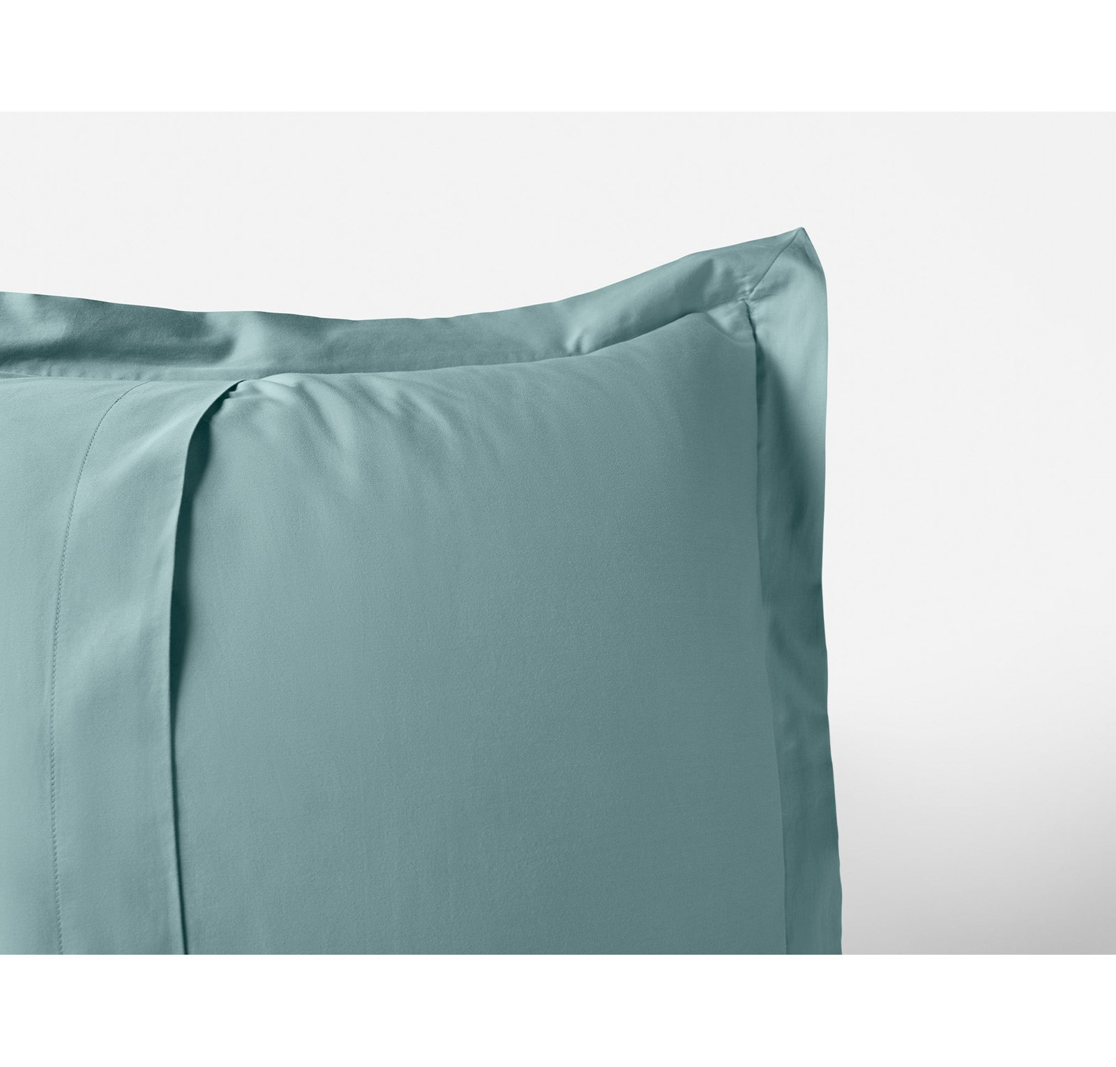 Cloud Soft Organic Sateen Shams, Euro, Pacific Blue