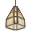 Luminaire suspendu géométrique à 1 lumière Swirl