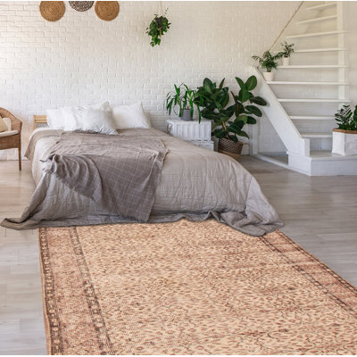 Danuel One-of-a-Kind 5'1" X 8'4" 2000s Wool Area Rug in Ivory