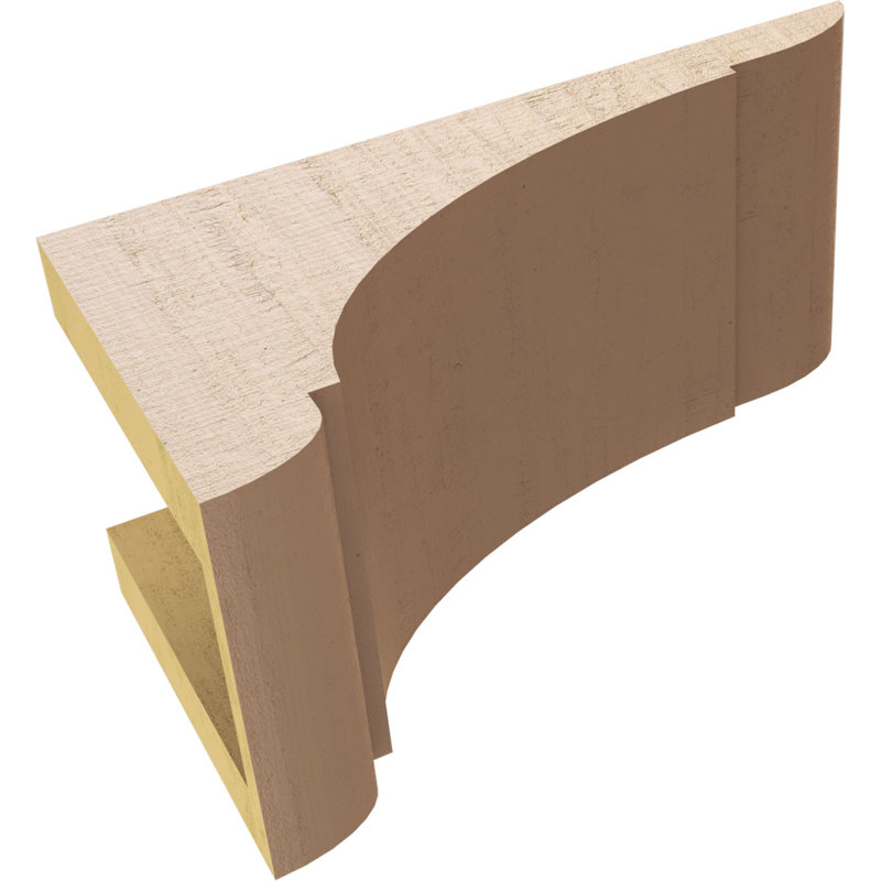 Bois de cèdre brut olympique TimberThane Corbel, brun clair apprêté, H 5 po x l 5 po x P 10 po