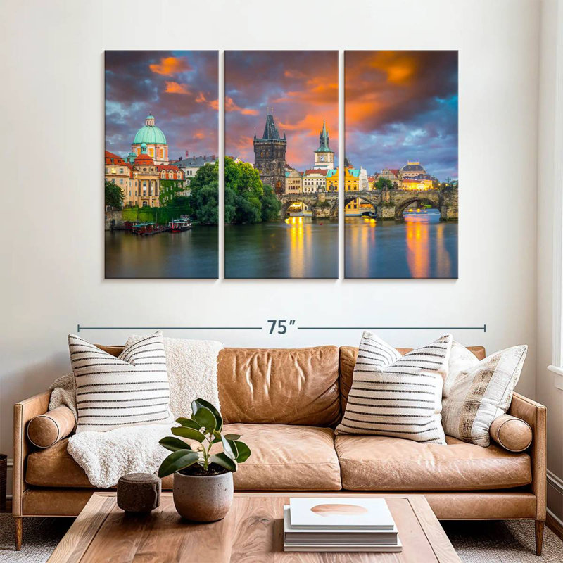 Pont Charles Lilie Vltava, H 42 po x l 65 po